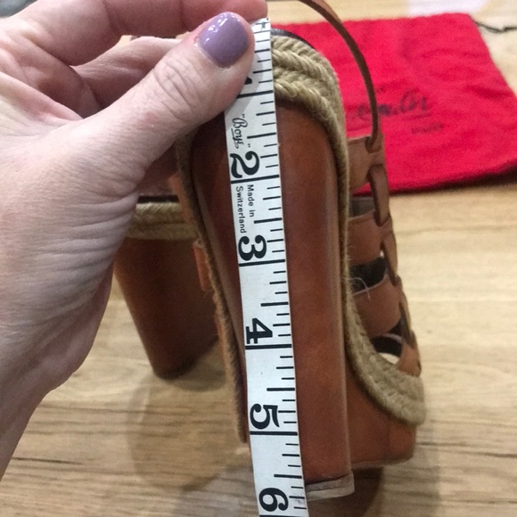 Christian Louboutin Barcelona Peep Toe Sling Back Wedge Pumps - Picture 11 of 17